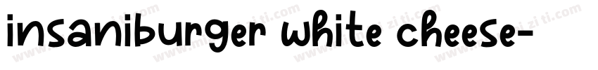 insaniburger white cheese字体转换
